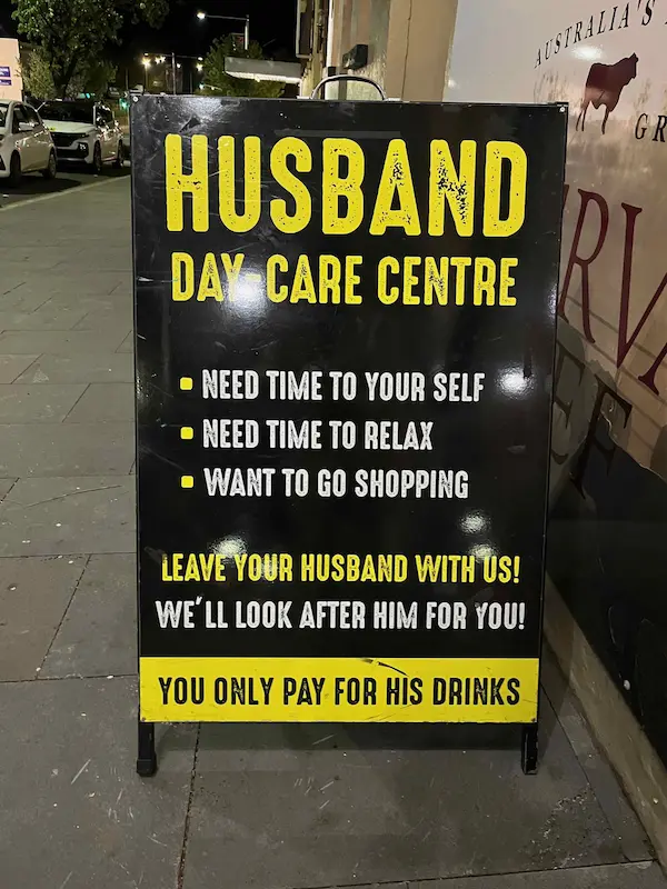 Husband day care centre